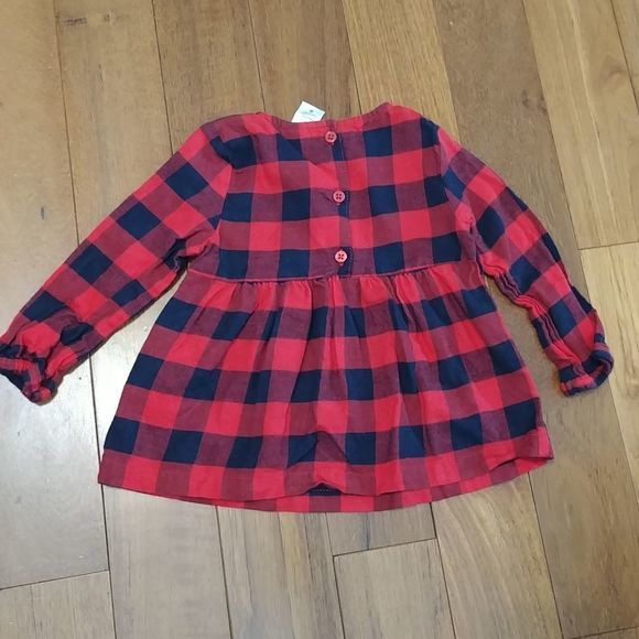 Carters Red Buffalo‎ Plaid Blouse - Picture 2 of 4